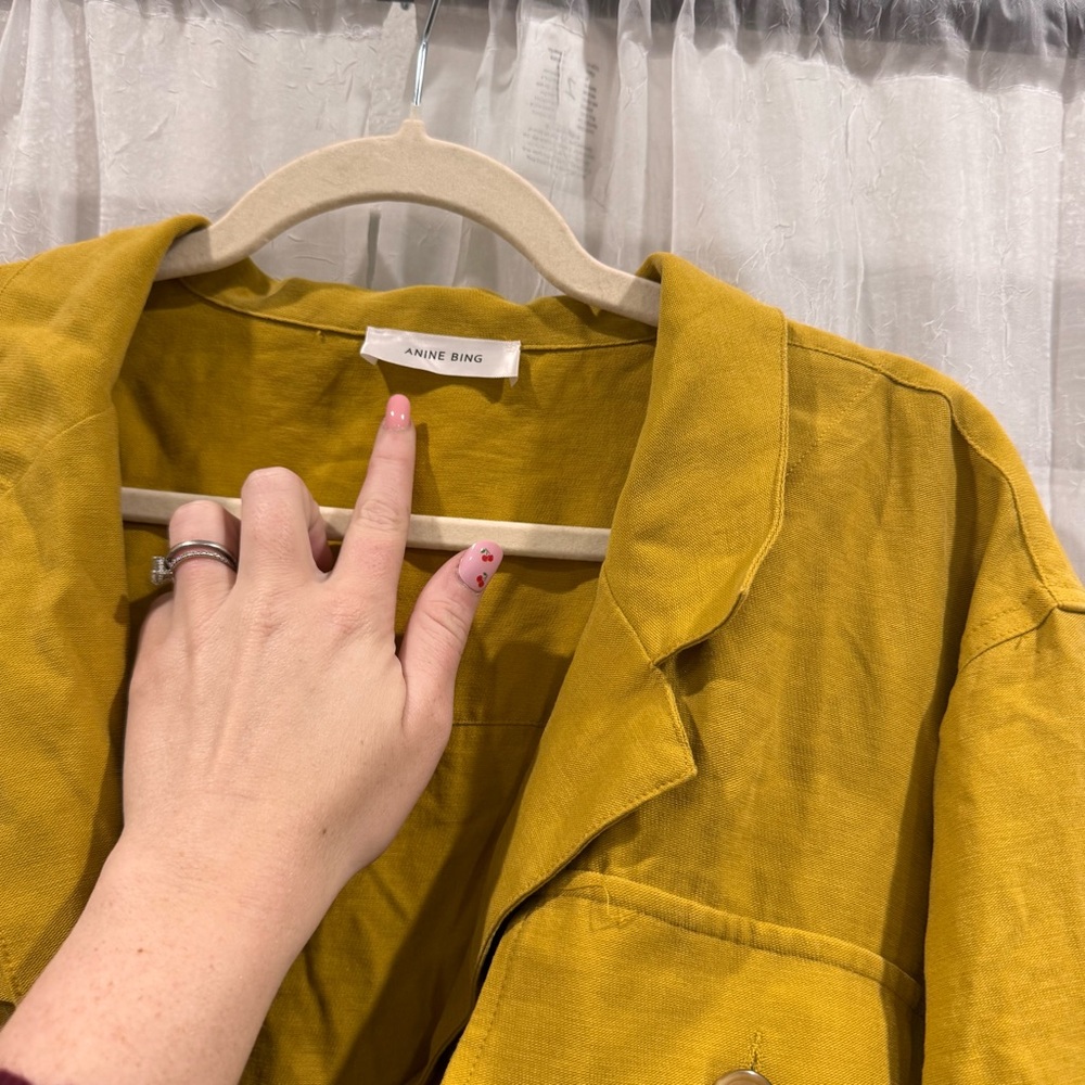 Anine Bing Coat / Jacket Sz L No Belt - Picture 4 of 6